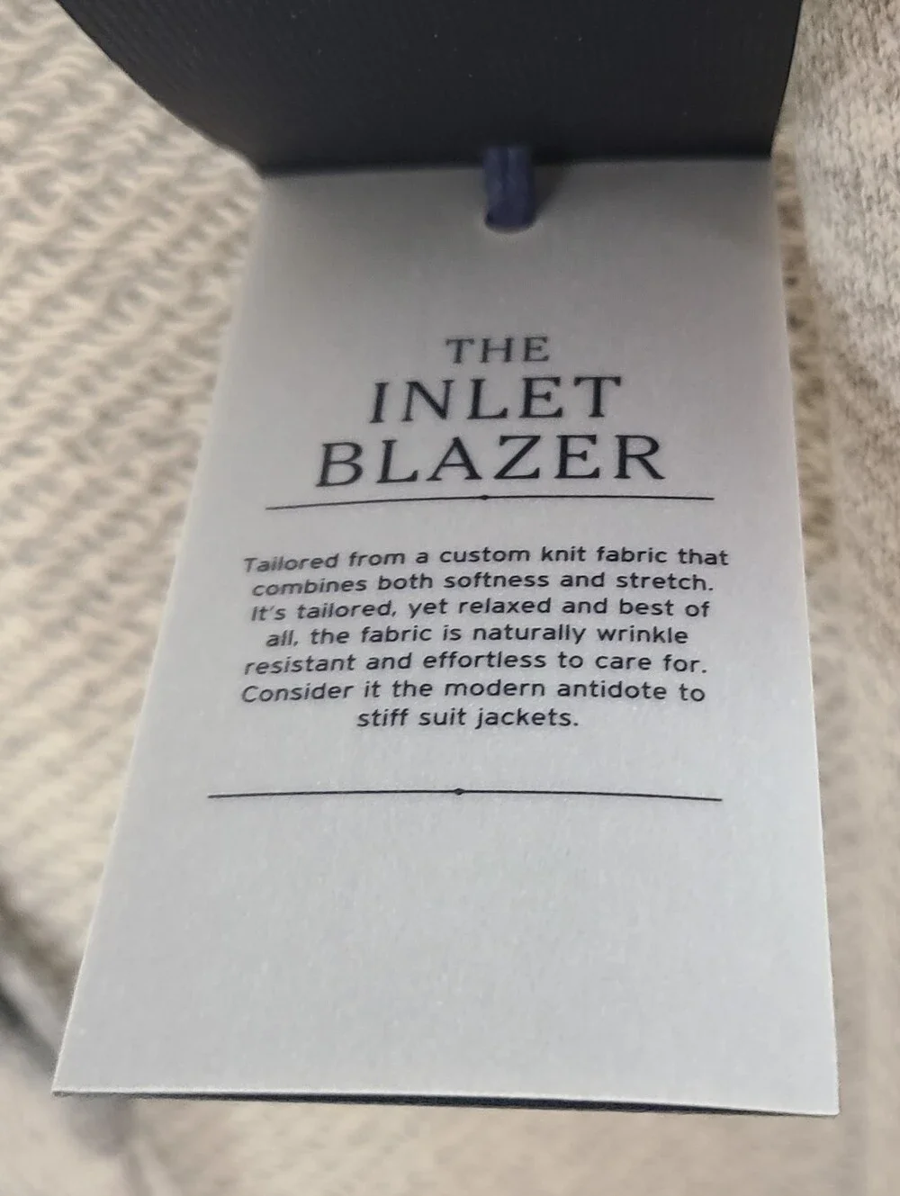 NWT Faherty Inlet Knit Blazer Jacket Men's Size M Heather Gray Unstructured